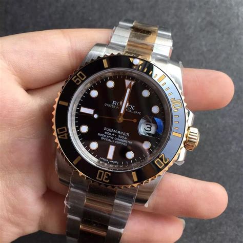 rolex submariner two tone replica|is my rolex submariner real.